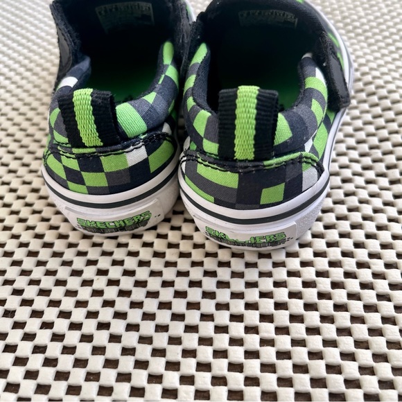 Skechers Mega Craft Street Fame Green & White Boys Slip-on Sneakers Size 5 - Picture 11 of 11